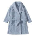 thumbnail image 1 of Splozh Baby Bath Robe Soft Flannel Boys Girls Bathrobe Soft Hooded Robe Cotton Bathrobe Blue,9-10 Years, 1 of 2