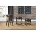thumbnail image 3 of Topline Home Furnishings Round Swivel Stool, Faux Leather, 3 of 4
