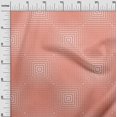 thumbnail image 3 of oneOone Velvet Dark Peach Fabric Geometric Sewing Material Print Fabric By The Yard 58 Inch Wide, 3 of 4