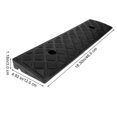 thumbnail image 3 of FNNMNNR Driveway Curb Ramp Rubber Curb Ramp for Sidewalk Low Cars Curb Ramps for Motor Loading Dock Truck Shed Ramps Wheelchair Black Shed Ramp, 3 of 10