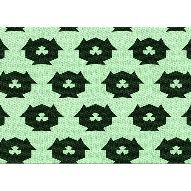 Ahgly Tapis Rectangulaire Lavable en Machine Intérieur Transitionnel Vert Forêt Foncé, 4 Pieds x 6 Pieds