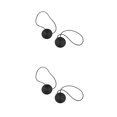 thumbnail image 3 of yingyy 1/2/3/5 2 Pieces Curtain Tieback Round Polyester Replacement Simple Style Household Kitchen Sunshade Drape Fixing Fastener Black 2PCS, 3 of 6