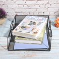 thumbnail image 4 of Beautiful Practical Desktop Tray Organizer, Mesh Letter Tray Organizer, Stationary For Books Holding Documents Letters, 4 of 8