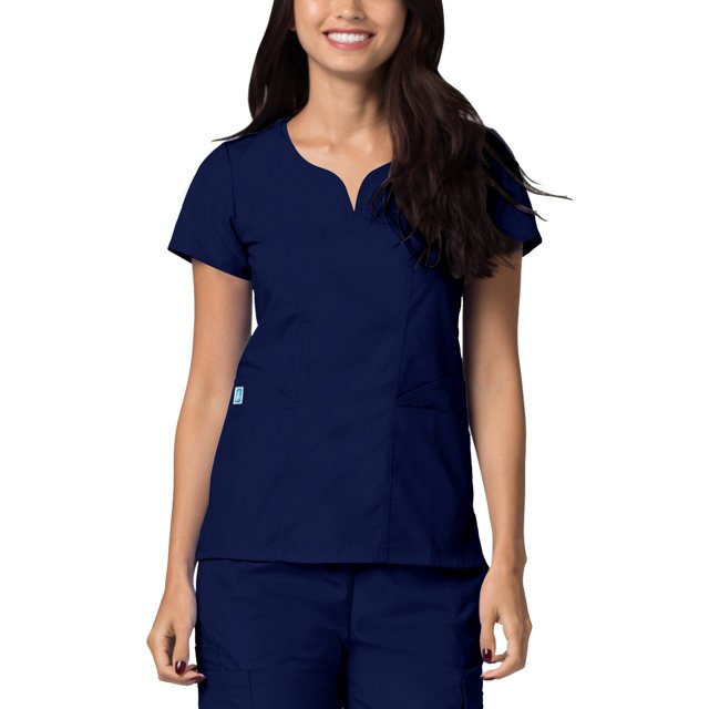 Adar Universal Scrubs For Women - Curved Glamour Scrub Top