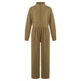 thumbnail image 3 of Ocealan Combinaison de Vol à Fermeture Éclair pour Filles Enfants Combinaison Décontractée Khaki 8, 3 of 6