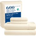 thumbnail image 1 of Softest Cotton Sheets Double Sheet Set Pc Set Thread Count Sateen Bedding Deep Pocket Sheets Cooling Sheets Double Size Sheets Breathable Bed Set (), 1 of 9