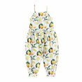 thumbnail image 1 of Girls Childrens Summer Romper Printing Sling Sleeveless Backless Short Jumpsuit, 1 of 9