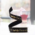 thumbnail image 3 of Rongfmy Happy Birthday Ribbons DIY Gift Wrapping for Decoration Florist Flowers Black 10Yard, 3 of 9