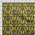 thumbnail image 3 of oneOone Polyester Lycra Fabric Paisley & Floral Ikat Printed Craft Fabric BTY 56 Inch Wide, 3 of 4