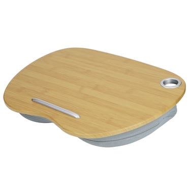 Bureau Coussin pour Portable, Bureau pour Portable, Table de Lit Multifonction, Table d'Apprentissage et d'Écriture Portable Support pour Portable, pour Extérieur Maison Gris
