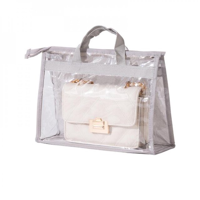 MesaSe Sac Respirant Anti-Humidité Sac à Poussière Sac en Cuir Scellé pour Garde-Robe Protection Sac à Main Transparent Organisateur de Rangement