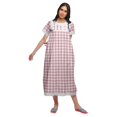 thumbnail image 4 of Moomaya Printed Nightdress For Ladies Cotton Ruffled Border Nursing Night Gown, 4 of 5