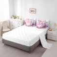 thumbnail image 3 of Ensemble de Literie « Bed in a Bag » Pink Unicorn Taille Très Grand 7 Pcs, Ensembles de Literie Fleurs de Rose Drap-Housse Château de Rêve, Mignon Ensemble de Draps Dessin Animé Cheval Animal avec Couette, 3 of 6