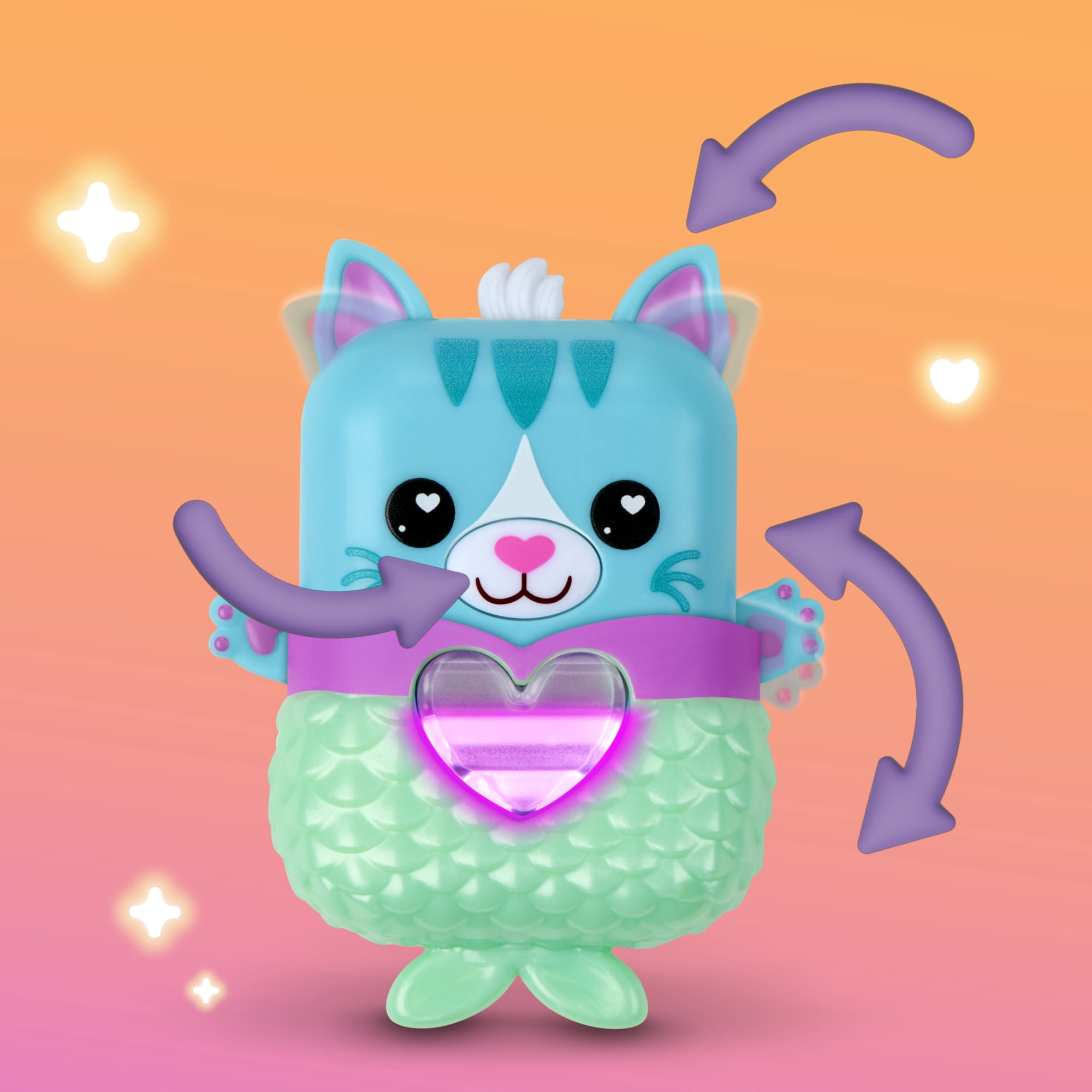 NANO-MALS Pawtricia the Blue Kitty Electronic Fidget Pet