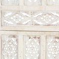thumbnail image 3 of vidaXL Hand carved 3-Panel Room Divider White 120x165 cm Solid Mango Wood, 3 of 5