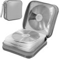 thumbnail image 1 of CD Holder CD Case Wallet DVD Binder DVD Organizer Storage Bag Album Hard Plastic 40 Capacity Portable, 1 of 5
