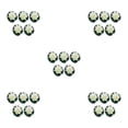 thumbnail image 2 of Wweixi 5pcs/set Artificial Lotus Realistic Appearance Easy To Clean Long-lasting milky white 5Set, 2 of 6