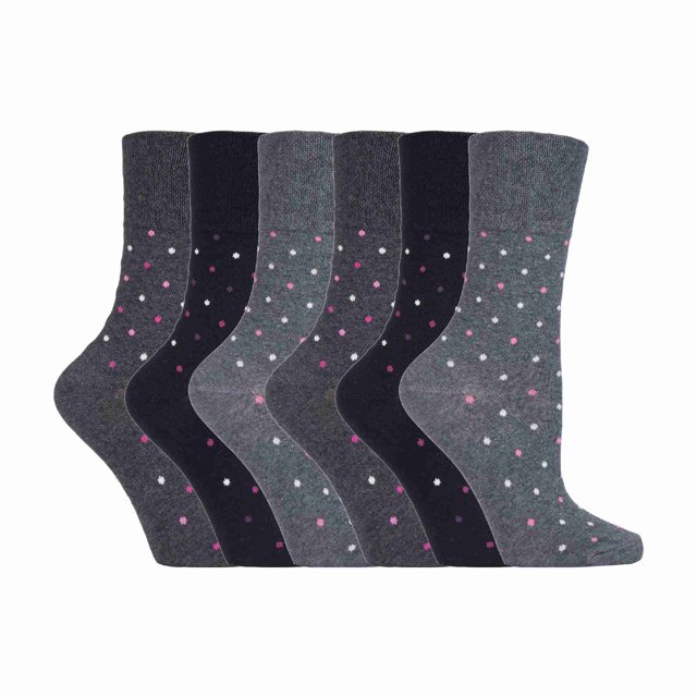 Gentle Grip - 6 Pairs Ladies Gentle Grip Non Elastic Socks