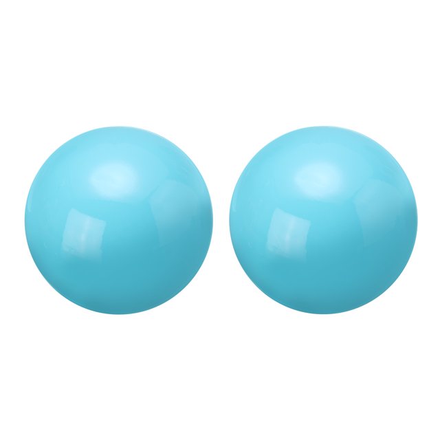 2 Pcs Boule de Vision 2.5 Pouces 63mm Sphère Réfléchissante Boule Creuse Polie Bleu Ciel