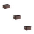 thumbnail image 2 of relayinert Contenant de Rangement pour l'Organisation et Poignée en Corde Robuste Boîte de Rangement Pliable Brun 31*21*13 Ensemble de 3, 2 of 6