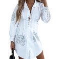 thumbnail image 1 of DYMADE Womens V Neck Letter Print Long Sleeve Top Shirt, 1 of 3