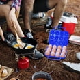 thumbnail image 2 of Pompotops Extérieur Plastique Portable Camping 12 Oeufs Porte-Oeufs Contenant Étui Porte-Oeufs Support Boîte de Rangement pour Oeufs Étui avec Poignée Liquidation, 2 of 5