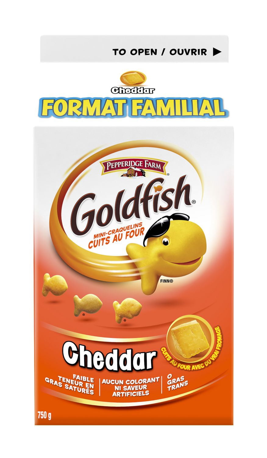 Craquelins de Cheddar Goldfish en Format Familial, Boîte de 750g