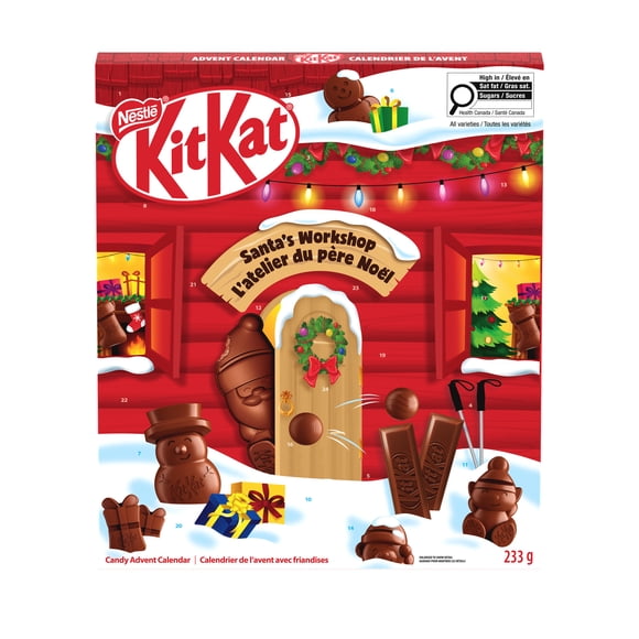 KITKAT Santa's Workshop Advent Calendar, With KITKAT Christmas Chocolates