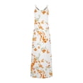 thumbnail image 5 of CEHVOM Robes d'Été pour Femmes Décontractées Boho Imprimées à Bretelles Anneau Plage Longue Robe Maxi avec Poches, 5 of 5