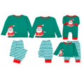 thumbnail image 1 of Famille Correspondant Pyjama de Noël Ensemble Santa Claus Tops Rayé Pantalons de Nuit, 1 of 6