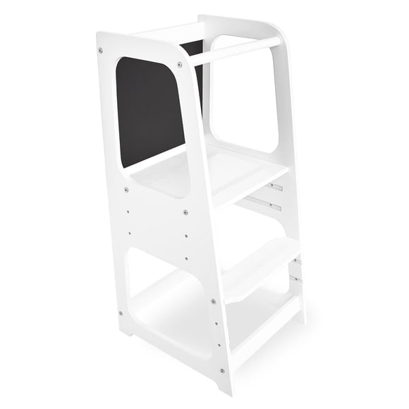 Dream On Me Explora Tower / Anti-slip Base / Multipurpose Kids Step Stool / 3 platform heights / Chalkable Black Board / Children’s Step Stool