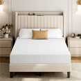 thumbnail image 1 of FullFurnique Gel-Infused Memory Foam Mattress, 8 Inch Full Size, White, 1 of 10
