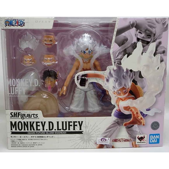 One Piece Figurine Articulée de 6 Pouces S.H. Figuarts Exclusive - Monkey D. Luffy Gear5 Future Island Egghead