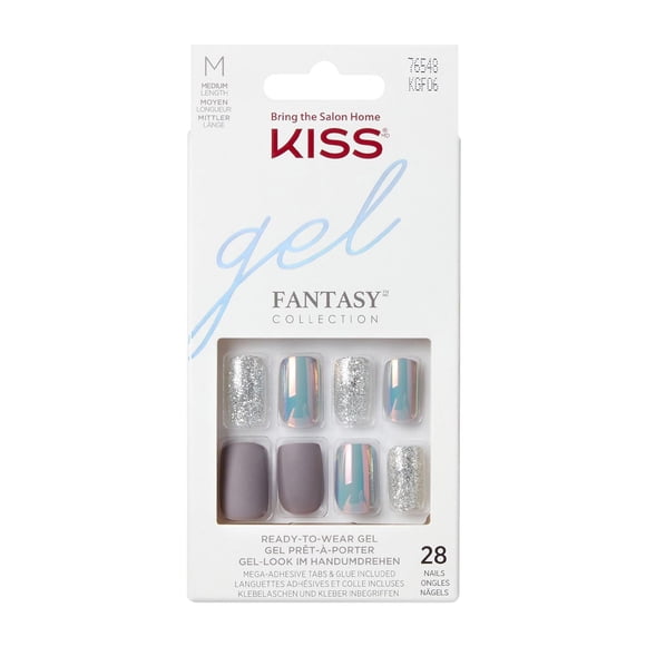 KISS Gel Fantasy - Wake up Call 3D - Faux Ongles, Moyen