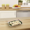 thumbnail image 4 of Fridja Clearance Under 5$ Rectangular Plates Hot Pot Barbecue Plastic Sausage Plates Fruit Plates, 4 of 5