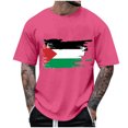 thumbnail image 1 of T-Shirts à Col Rond pour Hommes Séchage Rapide Imprimé Polyester, Coupe 3D Col Rond Haut Athlétique pour Gym, Course, Cyclisme & Décontracté, 1 of 1