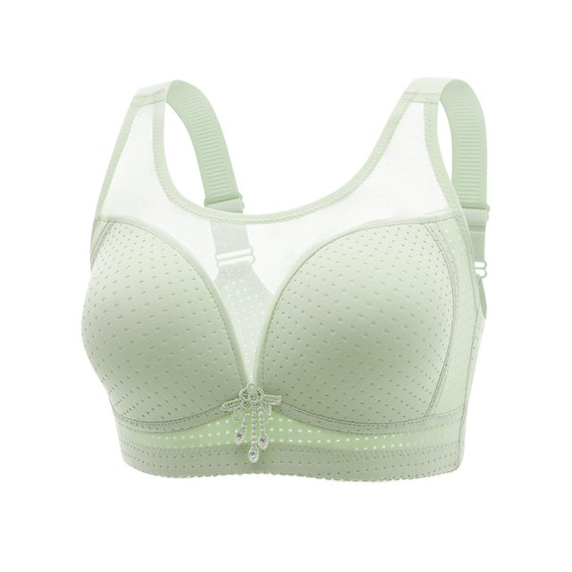 Timegard Bras for Women Wireless Mesh Adjustable Strap Full Coverage Underwear Breathable Daily Bras