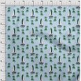 thumbnail image 4 of oneOone Viscose Chiffon Light Blue Fabric Beach Sewing Craft Projects Fabric Prints By Yard 42 Inch Wide, 4 of 4