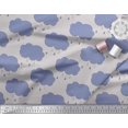 thumbnail image 3 of Soimoi Gray Moss Georgette Fabric Rainy Cloud Nature Print Sewing Fabric Yard 42 Inch Wide, 3 of 3