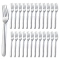 thumbnail image 1 of Bestdin 24 Pieces Dinner Forks, Food Grade Stainless Steel 7.1" Forks Silverware, Table Forks Use for Home Kitchen Restaurant, Flatware Silverware Forks, Mirror Polished & Dishwasher Safe, 1 of 7