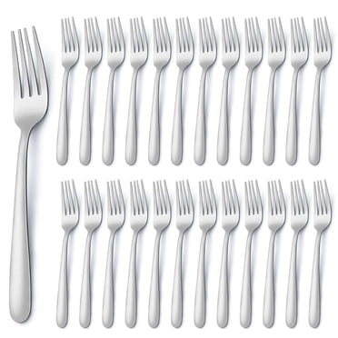Bestdin 24 Pcs Fourchettes de Table, Fourchettes en Acier Inoxydable de Qualité Alimentaire 7,1 Pouces Couverts, Fourchettes de Table pour Maison Cuisine Restaurant, Couverts Fourchettes, Poli Miroir et Va au Lave-Vaisselle