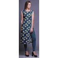 thumbnail image 3 of Bimba Kurti d'Été Sans Manches Imprimé Tunique Droite Robes pour Femmes, 3 of 6