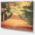 thumbnail image 2 of Autumn Forest with Walking Path - Modern Forest Canvas Wall Art, 2 of 3