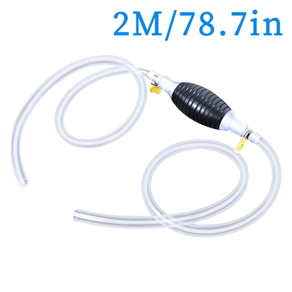 Aqestyerly Liquid Transfer Siphon Pump Multifunctional Liquid Sucker Oil Pump Manual Gasoline Water Siphon Pump for Home Car Use HWRETIE