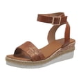 thumbnail image 2 of Mefallenssiah Women'S Slope Heel One Line Buckle Mules Middle Heel Slippers Roman Sandals, 2 of 7