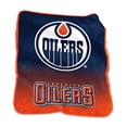 thumbnail image 2 of Logo Brands 812-26A Oilers d'Edmonton Lancer de Raschel, 2 of 4