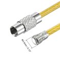 thumbnail image 4 of Unique Bargains 90mm Length PVC Coated Stainless Steel Keyring Loop Cable Yellow 4 Count, 4 of 6