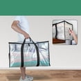 thumbnail image 1 of Sac de Rangement pour Couvertures, Forte Capacité de Charge, Déménagement, Grande Capacité, Transparent, avec Poignée Portable, Robuste, Pliable, Multifonction, Organisateur de Couettes et Vêtements, 1 of 1