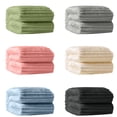 thumbnail image 1 of TIELUTT 70x100cm Ribbed Throw Thick Blanket Soft Warm Cozy All Season Comfort For Couch Bed Sofa and Blanket Full Size Blanket Twin Bed Comfortable Blankets Soft Blanket Set Blanket Twin Size, 1 of 8