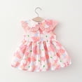 thumbnail image 2 of Vêtements pour Tout-Petites Filles Robe pour Tout-Petites Filles Imprimé Robe Bébé Sans Manches Débardeur Robe Mignonne Col Claudine Robe Princesse + Sac Cartable, 2 of 9